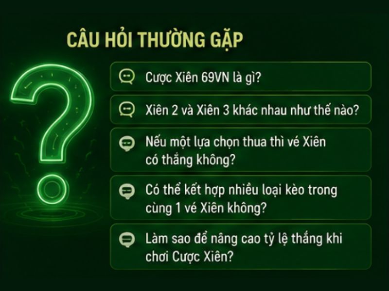 Câu Hỏi Thường Gặp Cược Xiên 69VN