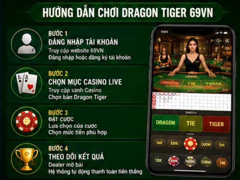 Hướng dẫn chơi Dragon Tiger 69VN